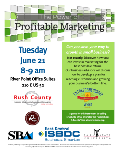 Power of Profitable marketing-Rushville - June 2016